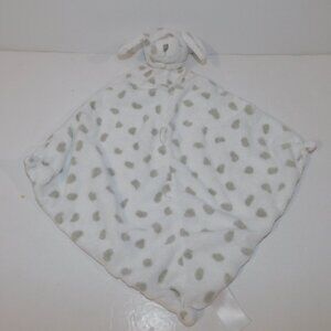 Angel Dear White Gray Polka Dot Dalmatian Dog Security Blanket Baby Lovey Nunu